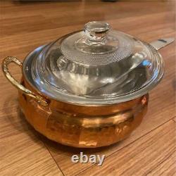 Pure copper pot, pure copper, two-handed pot, one-handed pot, ladle, 3-piece set