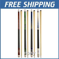 Quality 4-Piece Billiard Cue Collection