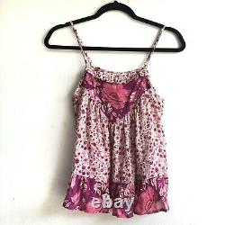 RARE! SPELL Winona Top Skirt Two Piece Set Pink Floral Berry Dress Sz XXS