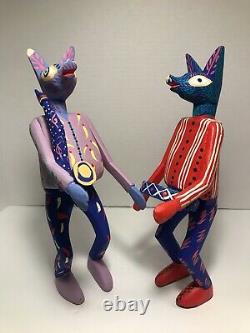 RARE Set of Two Vintage Pepe Santiago Oxacan hand painted figurines 11