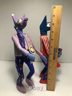 RARE Set of Two Vintage Pepe Santiago Oxacan hand painted figurines 11