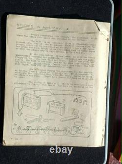 RARE WARTIME MAGIC HISTORY COMPLETE 1941 TWO-MANUSCRIPT SETStudies in Mystery