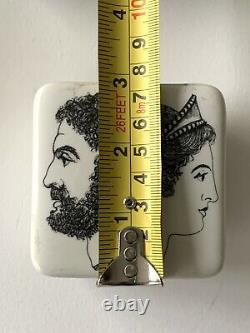 RAre Set Of Two Fornasetti With Roman Diety Janus Profile