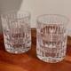 Ralph Lauren Broughton Crystal Whiskey Glasses Set Of 2 Rl Monogram Barware