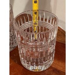 Ralph Lauren Broughton Crystal Whiskey Glasses Set of 2 RL Monogram Barware