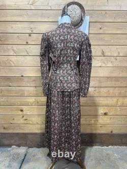 Ralph Lauren Country NWT VTG Rose Print Blouse & Maxi Skirt Set Rare Collectible