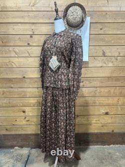 Ralph Lauren Country NWT VTG Rose Print Blouse & Maxi Skirt Set Rare Collectible