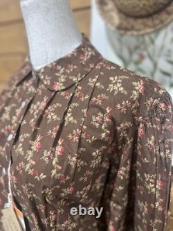 Ralph Lauren Country NWT VTG Rose Print Blouse & Maxi Skirt Set Rare Collectible