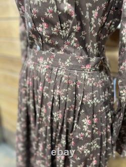 Ralph Lauren Country NWT VTG Rose Print Blouse & Maxi Skirt Set Rare Collectible