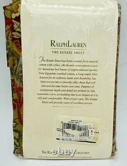 Ralph Lauren Randolph Red Two King Pillowcases Set Estate Home Collection NEW