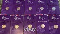 Rare 2021 Queens Beasts Full 10 coin set of BUNC £2 Two Pound Coins low mintage