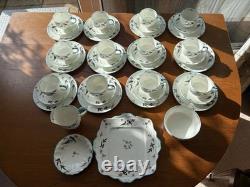 Rare Antique Paragon Tea Set'Two For Joy' Made For HRH Princess Elizabeth 1926