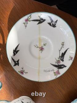 Rare Antique Paragon Tea Set'Two For Joy' Made For HRH Princess Elizabeth 1926