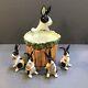 Rare Fitz & Floyd Kensington Rabbit Bunny Planter And Two Sets Of Shakers 1987
