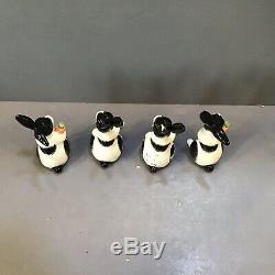 Rare Fitz & Floyd Kensington Rabbit Bunny Planter And Two Sets Of Shakers 1987