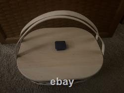 Rare Longaberger 2017 Hostess Blue SNOW DRIFT Basket + Prot + Lid Winter