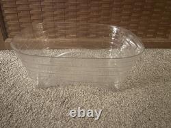 Rare Longaberger 2017 Hostess Blue SNOW DRIFT Basket + Prot + Lid Winter