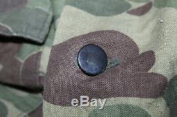 Rare Original WW2 U. S. Army Two Piece Camo Jacket/Pant Set, Named to GI