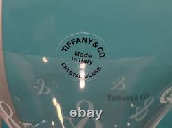 Rare Tiffany & Co Etched Ampersand Martini Glasses Set of 2 Italy
