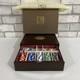 Rare Vintage Ab Deluxe Collezioni Italian Leather Poker Set Cards Still Sealed