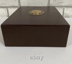 Rare Vintage AB Deluxe Collezioni Italian Leather Poker Set cards still sealed