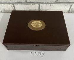 Rare Vintage AB Deluxe Collezioni Italian Leather Poker Set cards still sealed