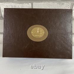 Rare Vintage AB Deluxe Collezioni Italian Leather Poker Set cards still sealed