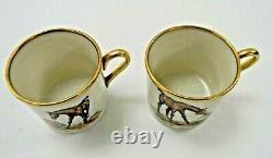 Rare Vintage Cyril Gorainoff Signed China Cups. Set of Two