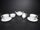 Rare Vintage Wedgwood Tea For Two Set White With Pink & Platinum Detail