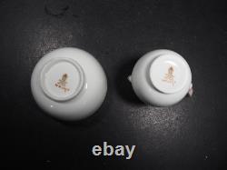Rare Vintage Wedgwood Tea for Two Set White with Pink & Platinum Detail Rare Vintage Wedgwood Tea for Two Set White with Pink & Platinum Detail
