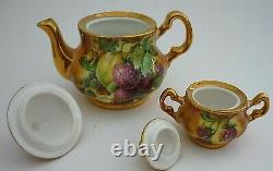 Raymond Everill Lime House Studio Hand Painted Porcelain MINIATURE Tea For Two