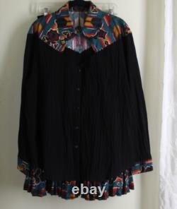 Red Rock Reflections PL P L XL Gauze Hippie Western Skirt Blouse Set Broomstick