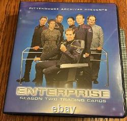 Rittenhouse Enterprise Season Two Trading Cards Album WithT'POL Costume Card &P3