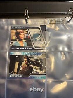 Rittenhouse Enterprise Season Two Trading Cards Album WithT'POL Costume Card &P3