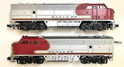 Rivarossi O Scale Us F. M. Santa Fe Set Of Two Powered Engines A+a With 4 Motors