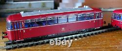 Roco 43045 HO gauge DB Class VT98 / BR 795 & 998 railbus set in red livery