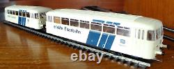 Roco 53045 HO gauge DB BR 798 railbus set in DB 150 livery