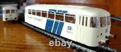 Roco 53045 HO gauge DB BR 798 railbus set in DB 150 livery