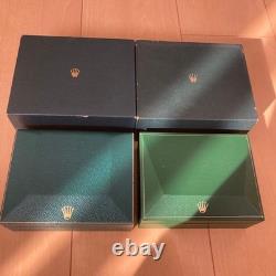 Rolex Vintage Watch Box Set Two Empty Cases Genuine Storage Display Collection