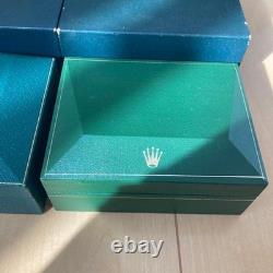 Rolex Vintage Watch Box Set Two Empty Cases Genuine Storage Display Collection