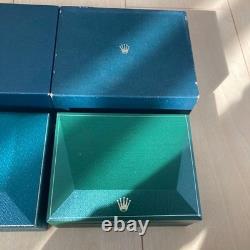 Rolex Vintage Watch Box Set Two Empty Cases Genuine Storage Display Collection