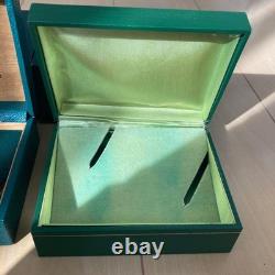 Rolex Vintage Watch Box Set Two Empty Cases Genuine Storage Display Collection