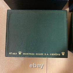 Rolex Vintage Watch Box Set Two Empty Cases Genuine Storage Display Collection