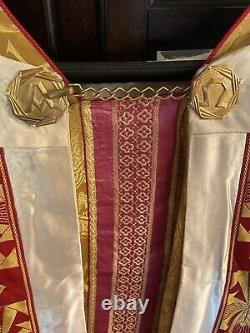 Roman Catholic Priest's Cope And Chasuble Vestments Set Vintage