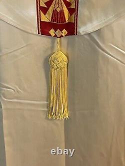 Roman Catholic Priest's Cope And Chasuble Vestments Set Vintage