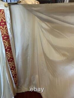 Roman Catholic Priest's Cope And Chasuble Vestments Set Vintage