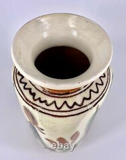 Romanian Korond Pottery Figural Vases Signed Molnos Jozsef Set of Two 7 Ceramic
