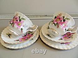 Royal Albert Tea For Two Teaset Prarie Rose 1st Quality England