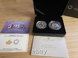 Royal Celebration Two-Coin Set Her Majesty Queen Elizabeth II 95th Birthday +COA