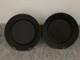 Royal Copenhagen Black Fluted 27cm Dinner Plates Rare Discontinued